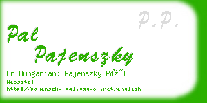 pal pajenszky business card